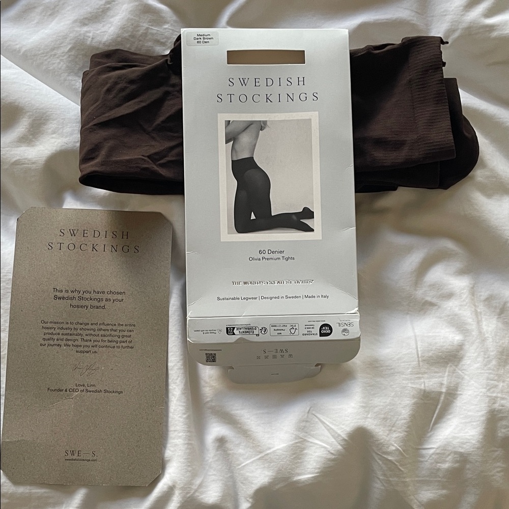 Women’s Swedish Stockings Tights — Brown